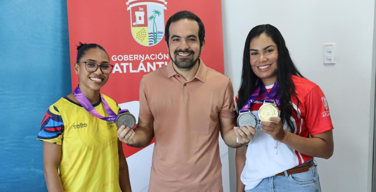 Gobernación del Atlántico entrega estímulos a deportistas destacados en Juegos Panamericanos Junior
