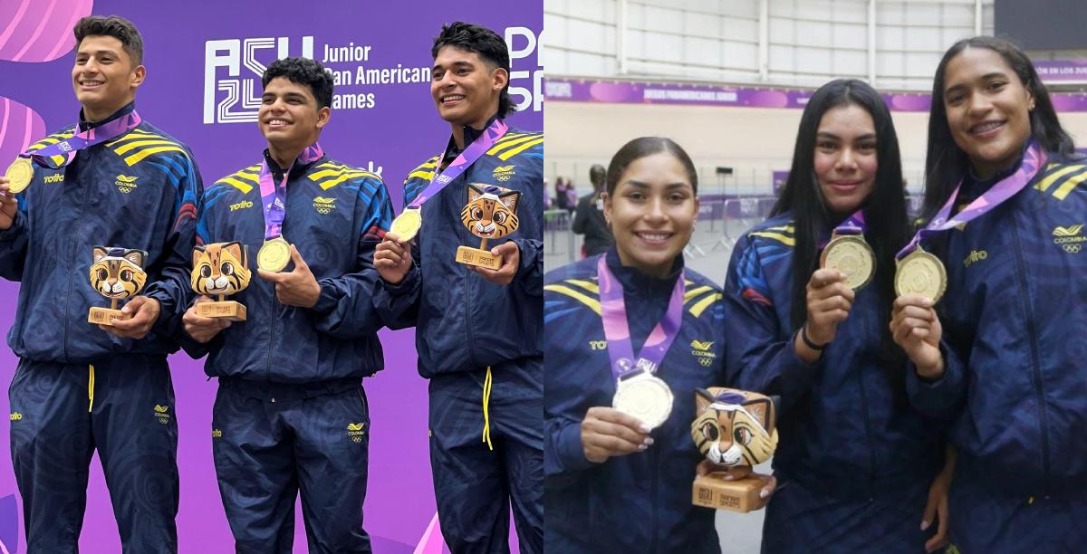 Atlántico arrasa en el velódromo de Asunción con doble oro en velocidad por equipos