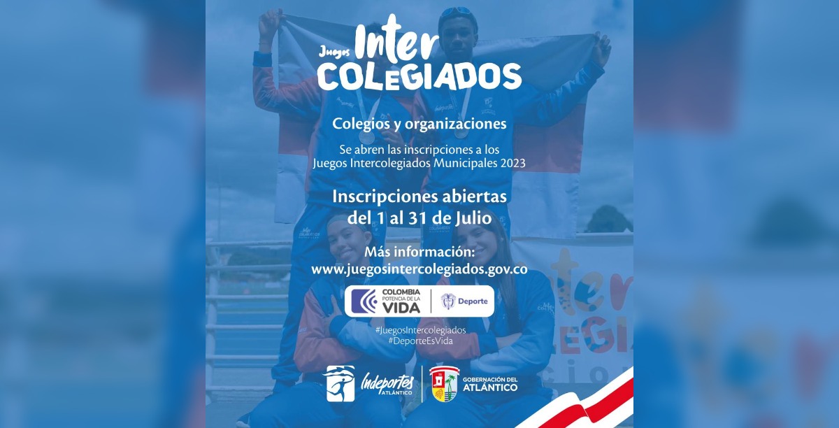 ¡Ya están abiertas las inscripciones a Juegos Intercolegiados 2023!