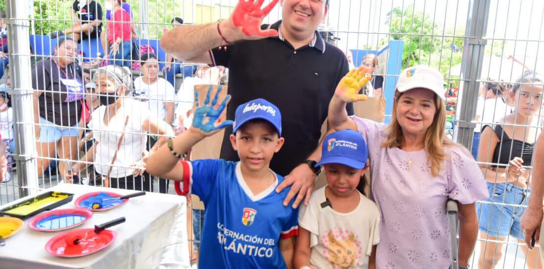 Más de 2.000 niños de las Escuelas Deportivas celebraron el Día de la Niñez en el Atlántico