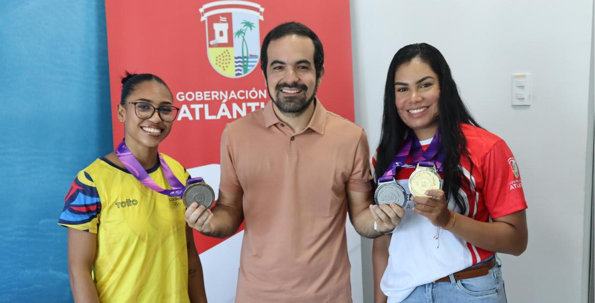Gobernación del Atlántico entrega estímulos a deportistas destacados en Juegos Panamericanos Junior