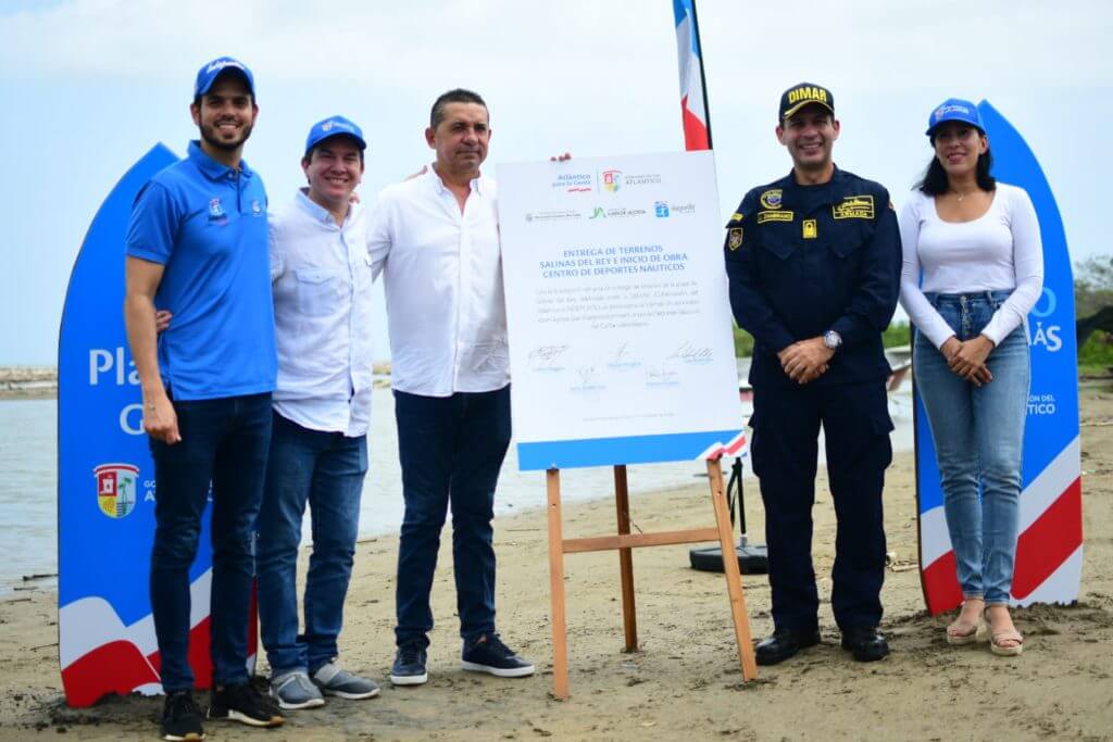 Gobernación del Atlántico recibió terrenos para iniciar la construcción del Centro de Deportes Náuticos, en Salinas del Rey