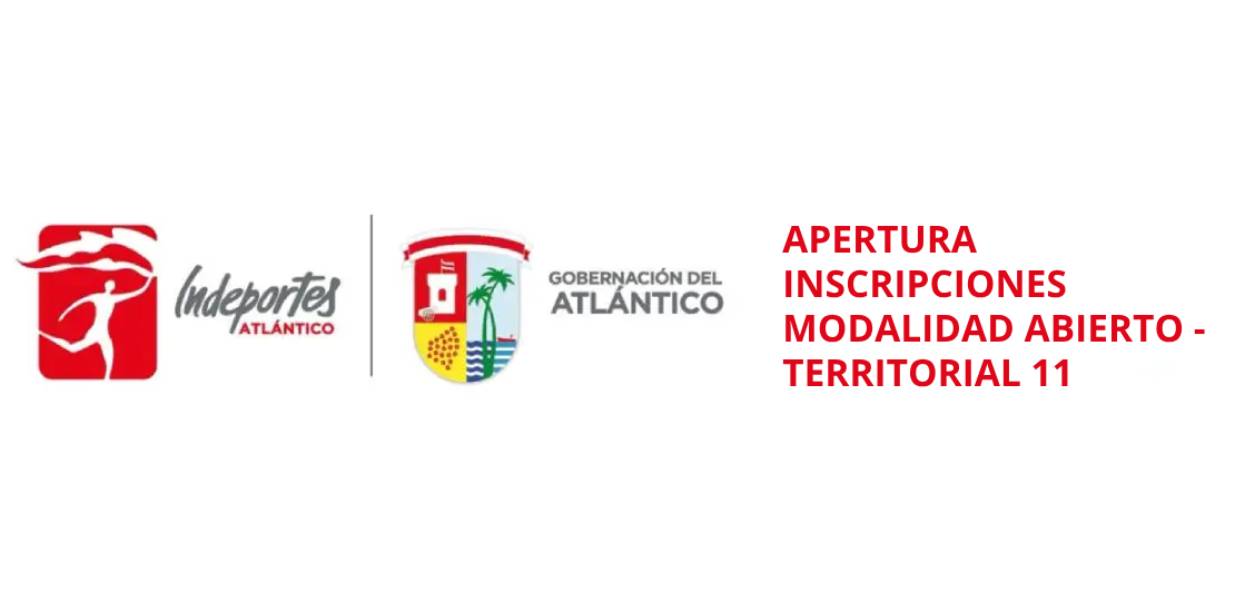 Apertura inscripciones modalidad abierto - territorial 11