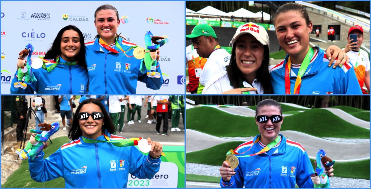 Atlántico en lo más alto del podio del BMX: oro con Bolle y plata con Fayad